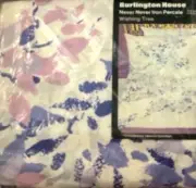 BURLINGTON HOUSE Purple Leaf,WISHING TREE,Orchid Lavender Leaves TWIN Fit Sheet