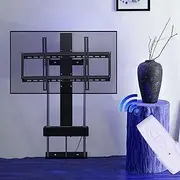 Motorised TV Bracket Stand - LCD TV Floor Stand, for 37-75 Inch TV Telescopic Auto Lifting TV Stand, with Remote Control Height Adjustable TV Lift Stand, Bearing 50kg TV Electric Floor Stand
