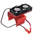 Rc Car 540 Motor Heatsink & Dual Fan For Losi Ten Baja Rey Rock Rey Tenacity
