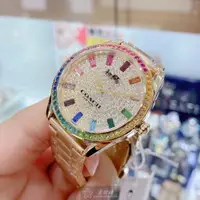 在飛比找ETMall東森購物網優惠-COACH手錶, 女錶 36mm 彩色圓形精鋼錶殼 糖豆滿天