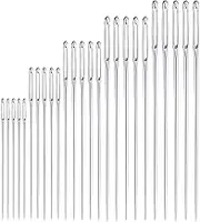 25 Pcs Large-Eye Sharp Needles Knitting Hand Sewing Darning Embroidery Needle