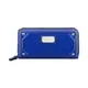 美國百分百【全新真品】NINE WEST 皮夾 小包 手拿包 外出包 長夾 隨身包 晚宴包 錢包 漆皮 藍 E346