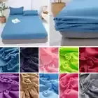 1pc 15in. Deep Fitted Sheet For AU Long Single Split King Bed 500TC 100% Cotton