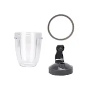 Nutribullet Short Cup + Fliptop Lid And Grey Seal - Blender Spare Parts