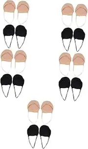 [Healvian] Sets Invisible Heel Socks for Women Half Toe Socks Breathable Soft for High Heels Party Banquet Pairs