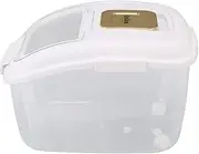 Rice Storage Box Proof Large Capacity Sealing Food Storage Container for Home Kitchen Pantry Closet Food Grade PP Material (10kg/22.0lb Capacity)