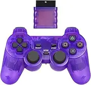 Controller Remote Gamepad Wireless Controller For PS2/PS1 Gamepad Dual Vibration Shock For So&ny Pl&ay&st&at&io&n 2 Joypad Joystick Controle USB PC Game Console(Purple)