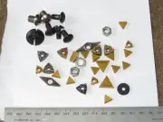 Carbide Cutting Tips for Milling Machinist Metalwork - Mixed Lot