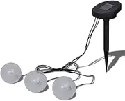 vidaXL 3-Piece Solar Powered LED Ball Lights for Pool, Pond - Floating, Waterproof, and Submersible Lights with Automatic Switch and Easy Installation