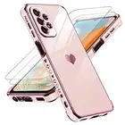 for Samsung Galaxy A23 5G Case: with Screen Protector [2 Pcs]+ Full Pink
