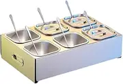 TT-YED Portable Condiment Spice Storage Box with Lid And Spoon, Stainless Steel Removable Square Tray, Compact Countertop Spice Rack, Indoor And Outdoor Pizza Oven Accessories,Silver