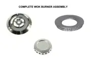 GENUINE SMEG GAS COOKTOP STOVE WOK BURNER COMPLETE BURNER SET SRV576GB