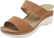 [Rvidbe] Sandals Women Slides, Women Bowknot Open Toe Sandals Summer Beach Slippers Retro Hollow Orthopedic Flip Flops Shoes