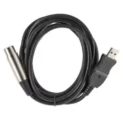 USB 2.0 Male to XLR Female Microphone Mic Link Cable Cord Line 3m For PC