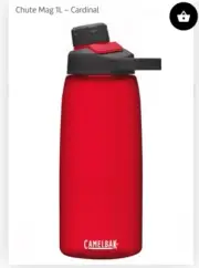Camelbak Chute Mag 1L Water Bottle Color Cardinal Red New Magnetic Cap 32 Oz