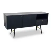 Modern Furniture OMARI Sideboard Buffet 160cm - Black Ash