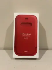 Apple Leather Sleeve Case with MagSafe Scarlet Red for the iPhone 12 Mini