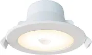 Motion Sensor Downlight FRESHIN IP44 9W Tri-Color Selection 90mm Cutout LED Ceiling Light No Hub Required, Security Downlight for Corridor, Garage, Storage Room, Balcony, etc (1 Pack)