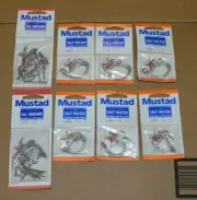 8x Assorted Mustad Salt Water & All Around Hooks