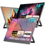 S3-16AC 1080P 16" Ultra Thin Monitor w/ Kickstand for Laptop Tablet PC & Games