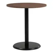 Modern Furniture RUNDA Round Dining Table 70cm - Walnut & Black