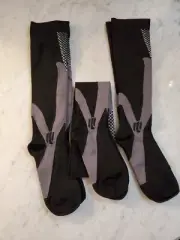3 Pack Compression Socks Stretch Leg Support Breathable Socks L/XL