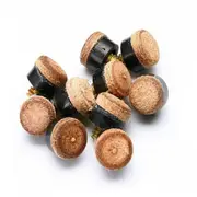10x Pool Snooker Billiard Commercial Quality Soft Brown Cue Tips 10mm Screw Type
