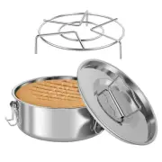 Stainless Steel Pudding Mould Round Flan Pan Multifunctional Baking Cooking Pot¤