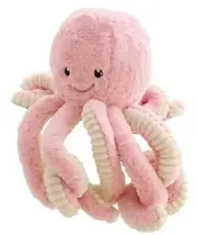Cute Cartoon Octopus Stuffed Animals Octopus Plush Doll Toys 31.4-Inch Pink