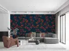 3D Floral Seamless Wallpaper Wall Mural Removable Self-adhesive 507