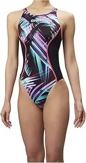 [arena] FAR-8541W Women's Limited X-Python 2 FINA Approved, Small Size, Pink x Black (BKPK)