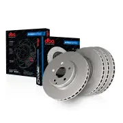 DBA Front + Rear HC Brake Rotors for Mercedes Benz C200 C220d E200 E200d E220d