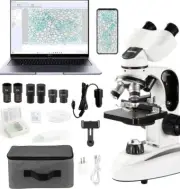 Binocular Biological Microscopes 40X-2000X Microscopes for Kids Students Adults