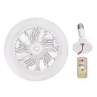 LED Fan Light Eye Caring Light 30W Enclosed Ceiling Fan With Remote Control