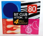 Rare 4-pack TDK Bit Club MD Set 80 min Recordable MiniDiscs. New Sealed
