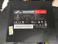 在飛比找露天拍賣優惠-FSP 全漢 黑騎士 RAIDER 銀牌 450W 電源供應