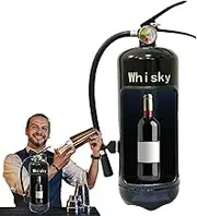 Fire Extinguisher Whiskey Holder | Versatile Portable Bottle Holder - Novelty Iron Wine Bottle Holder Storage System For Whisky Loving Fireman, Decor