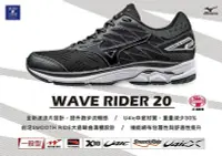 在飛比找Yahoo!奇摩拍賣優惠-【鞋印良品】 美津濃 WAVE RIDER 20 慢跑 路跑