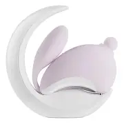 OSUGA Rabbit Moon Sip G-spot Vibrator with Night Light Holder - # Purple 1pc