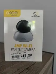 Q-SEE Security Camera Motorized Pan Tilt 4MP Resolution WiFi QCW4MP1PT