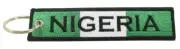 NIGERIA Flag Key Chain 100% Embroidered - Lagos Ambuja World Cup
