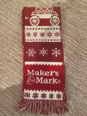 MAKERS MARK Limited Edition Winter SCARF Red 66" x 7" Collectible