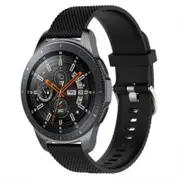 Watch Band Wrist Strap For Samsung Galaxy 46Mm / Gear S3 Classic Frontier Black Watch Bands