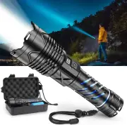 999000 High Lumens Rechargeable Flashlight with Type-C Fast Charging & 16-Hour R