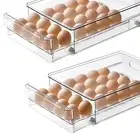 48-Capacity BPA-Free Egg Holder – Clear Stackable Storage Container for Fridge