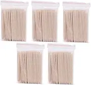 VICASKY 500 Pcs Waxing Sticks Double Sided Nail Sticks for Manicure Multi Functional Applicator Tool for Cleaning Trimming and Detailing for Salon Home Use