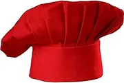 [EZONEDEAL] 1 Pcs Chef Hat Professional Pizza Hat Catering Hats Kitchen Cooking Chef Hats White Baker Hat Cooking Cap for Men Women