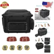 Durable Large Pet Travel Carrier for Motorcycles - Fits Small & Medium Pets