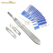 Scalpel Knife Handle #4 With 20 Sterile Scalpel Blades #20 & #21