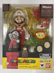 S.H. Figuarts Bandai 2014 Nintendo Super Mario Fire Flower Fireball Mario MISB!